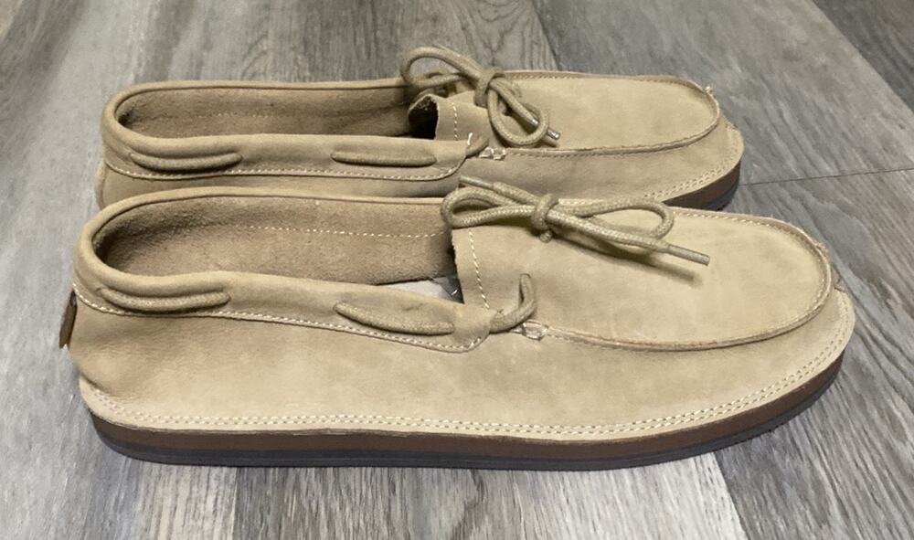 Rainbow Sandals Mocca Loaf Men 12 Sierra Brown NWOB Leather Moccasin Loafer